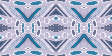 Navajo seamless pattern. Hand drawn ethnic background.