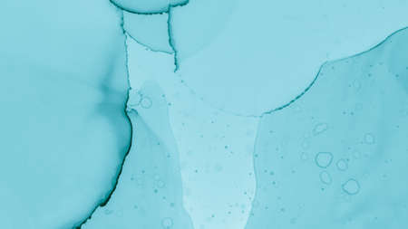 Pastel Fluid Splash. Blue Ocean Modernの写真素材