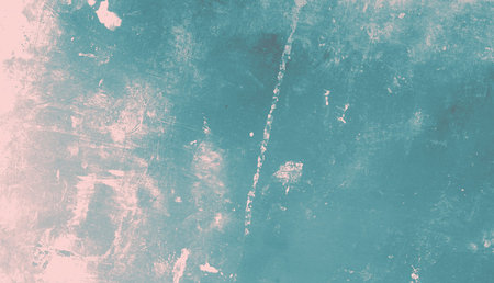 Blue red grunge surface. Vintage rusty background. Ancient chalk fabric. Distressed grunge material....