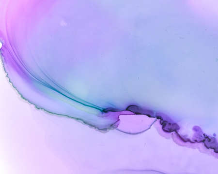 Ethereal Paint Pattern. Alcohol Ink Washの写真素材