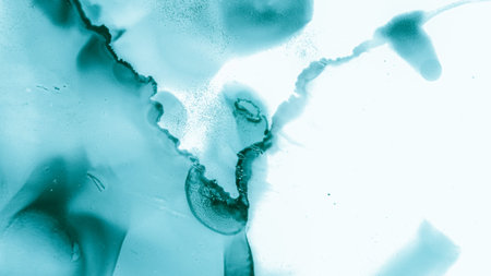 Contemporary Wave Background. Alcohol Inks
