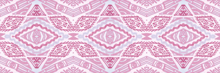 Seamless ethnic background. Geometric aztec pattern.