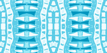 Watercolor mosaic. Abstract geometric ethnic ornament.