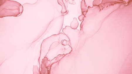 Gentle Liquid Marble. Acrylic Wallpaper. Ink Waveの写真素材