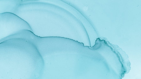 Pastel Flow Water. Blue Ocean Modern Abstraction.