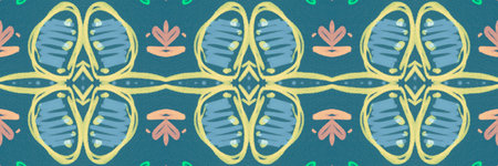 Spanish pattern. Seamless talavera ceramic. Vintage italian background.