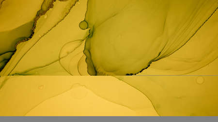 Gold Fluid Art. Marble Liquid Background. Acrylic