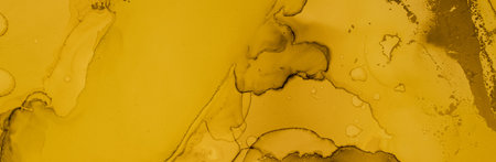 Gold Fluid Art. Marble Abstract Illustration.の写真素材