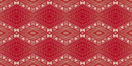Geometric ethnic print. Grunge navajo ornament.の写真素材