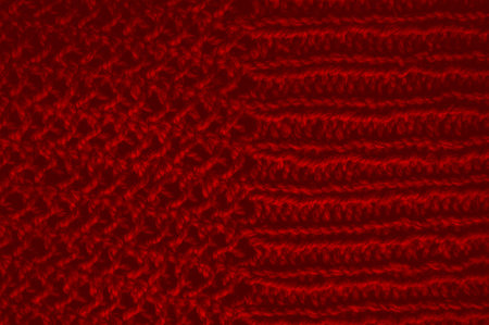 Organic knitting background with macro wool threads.