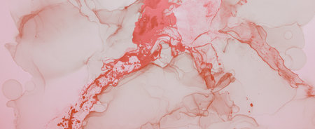 Delicate Liquid Marble. Abstract Mix. Ink Colorの写真素材