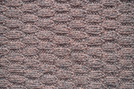 Organic knitted texture with detail woven threads.の写真素材