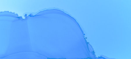 Blue Pastel Flow Water. Contemporary Waveの写真素材