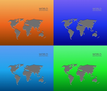 nature earth map outline backgroundのイラスト素材