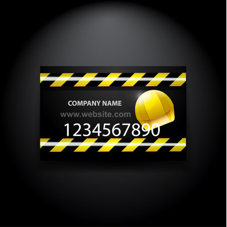 Vector construction and web developement business cardのイラスト素材
