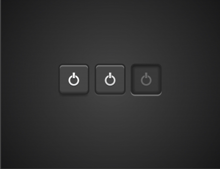 Vector power button black and whiteのイラスト素材