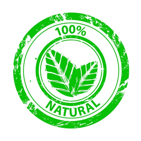 Vector 100% green grunge stampのイラスト素材