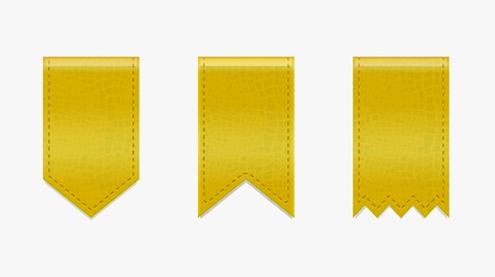 Glossy vector ribbons ends for decorのイラスト素材