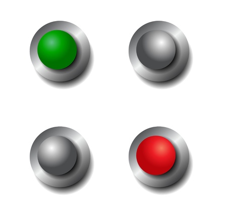 Vector on / off power switchesのイラスト素材