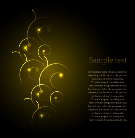 Vector glowing design elementsのイラスト素材