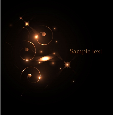 Vector glowing design elementsのイラスト素材