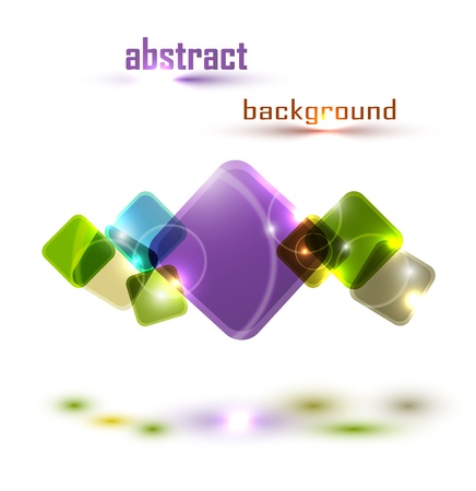 Shiny lights colorful rainbow squares backgroundのイラスト素材