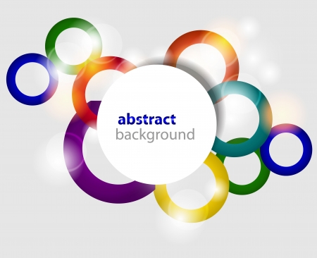 Shiny colofrul rainbow circle vector backgroundのイラスト素材