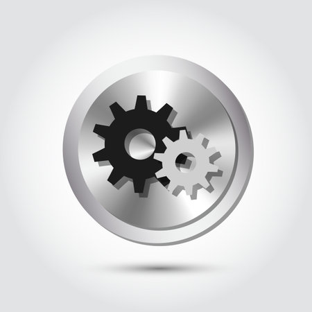Vector cogwheel iconsのイラスト素材