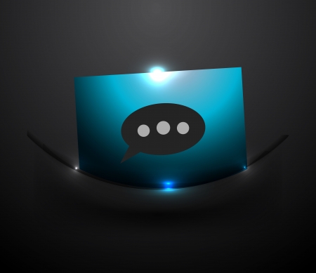 Vector chat / forum / message buttonのイラスト素材