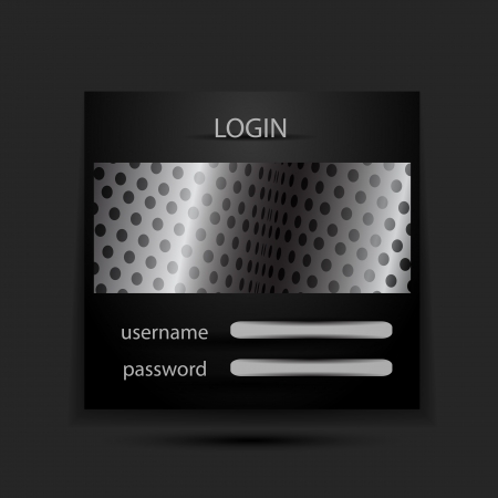 Shiny vector login formsのイラスト素材