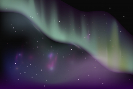 Vector sky aurora borealis   space backgroundのイラスト素材