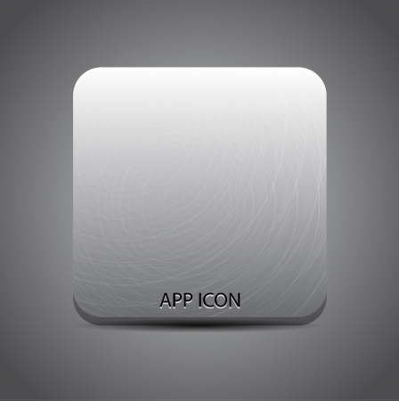 Vector blank metal textured application iconのイラスト素材