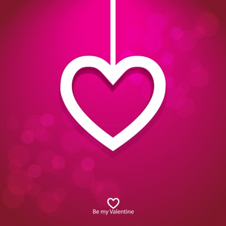 Vector paper heart valentine backgroundのイラスト素材