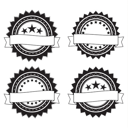 Round retro badgesのイラスト素材