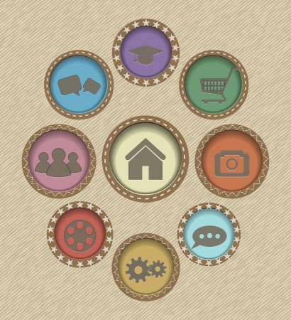 Grunge vector website templateのイラスト素材