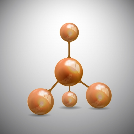 Vector abstract molecule structureのイラスト素材