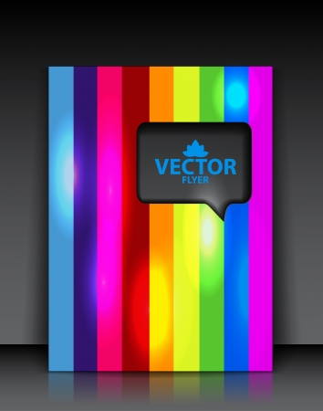 Vector rainbow brochureのイラスト素材