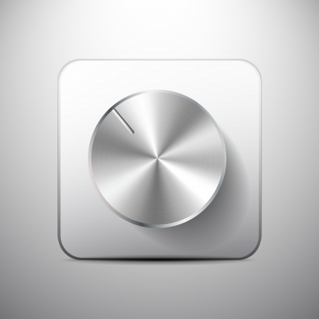 Vector volume knob iconのイラスト素材