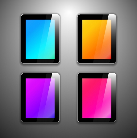 Vector tablet pcのイラスト素材