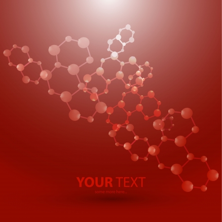 Vector molecules backgrounsのイラスト素材