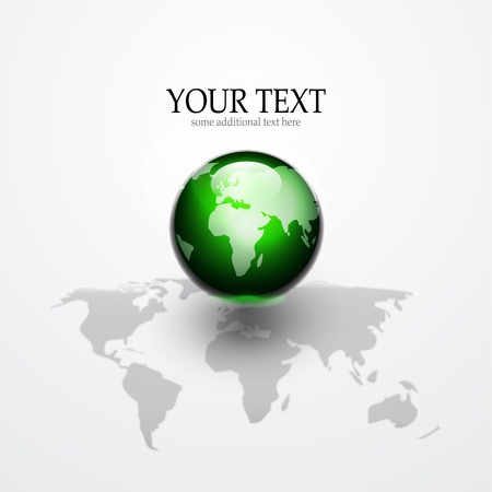 Glossy vector Earth globeのイラスト素材