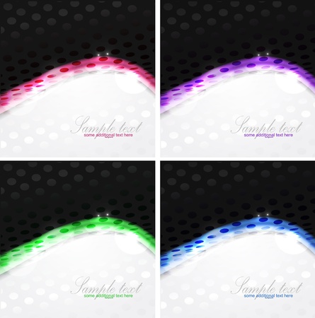 Dotted shiny wave backgroundのイラスト素材