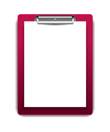 Vector clipboard with blank paperのイラスト素材