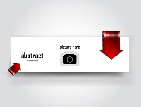 Vector arrow bannerのイラスト素材