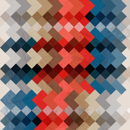 Vector retro mosaic backgroundのイラスト素材