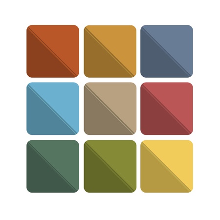 Colorful abstract flat icon backgroundsのイラスト素材
