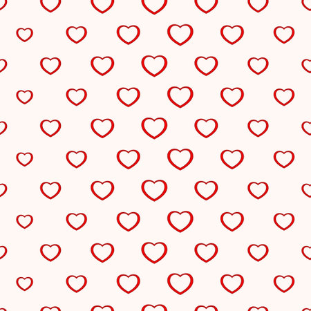 Seamless simple minimalistic heart background