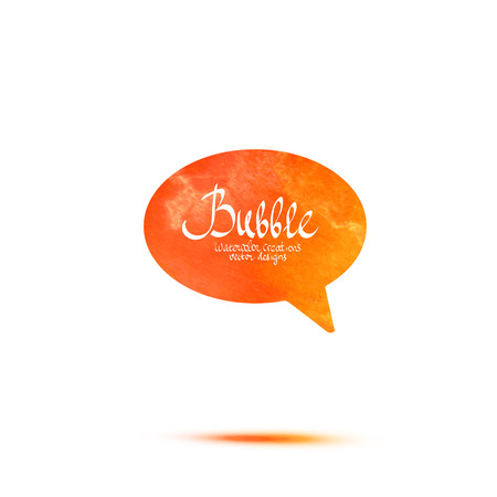 Colorful vector watercolor speech bubble. Abstract designのイラスト素材