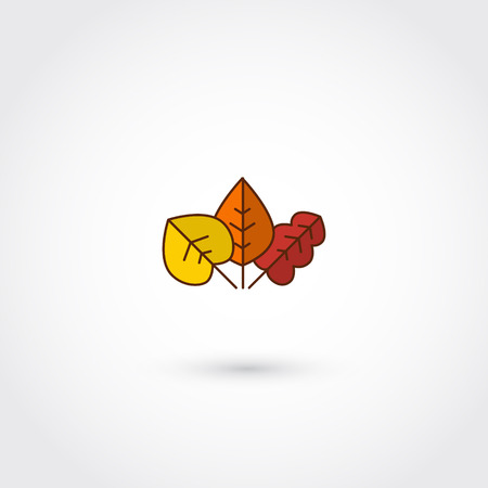 Vector nice modern fall leaves autumn decorative background banner designのイラスト素材