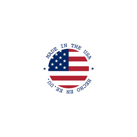Vector made in USA stamp with flagのイラスト素材